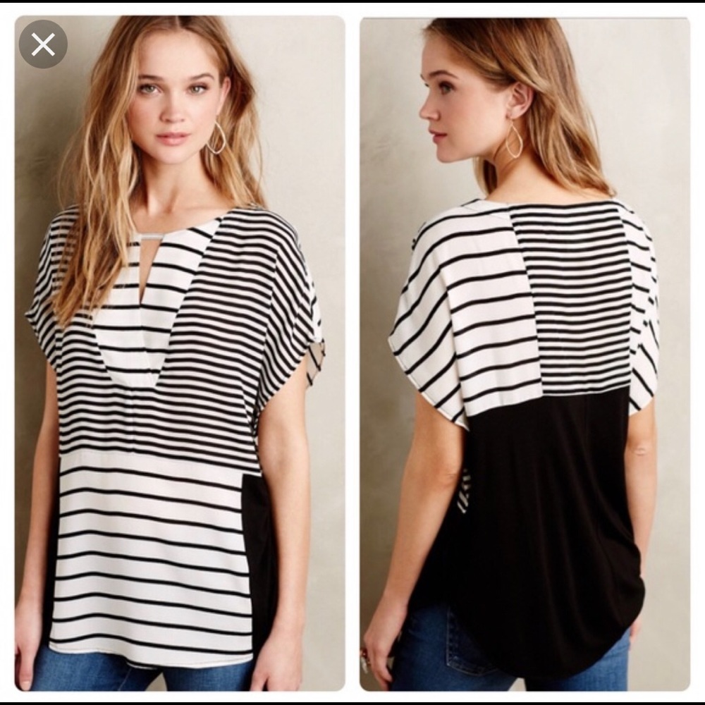 Anthropologie One September Madrigal striped top